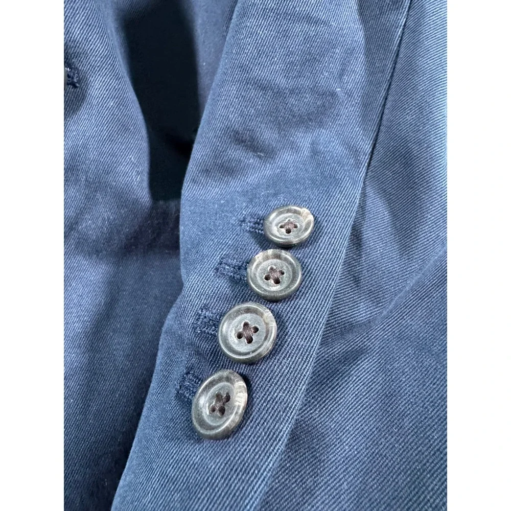 Polo Ralph Lauren Sport Coat Mens XXL Navy Blue Cotton Twill 3-Button Blazer